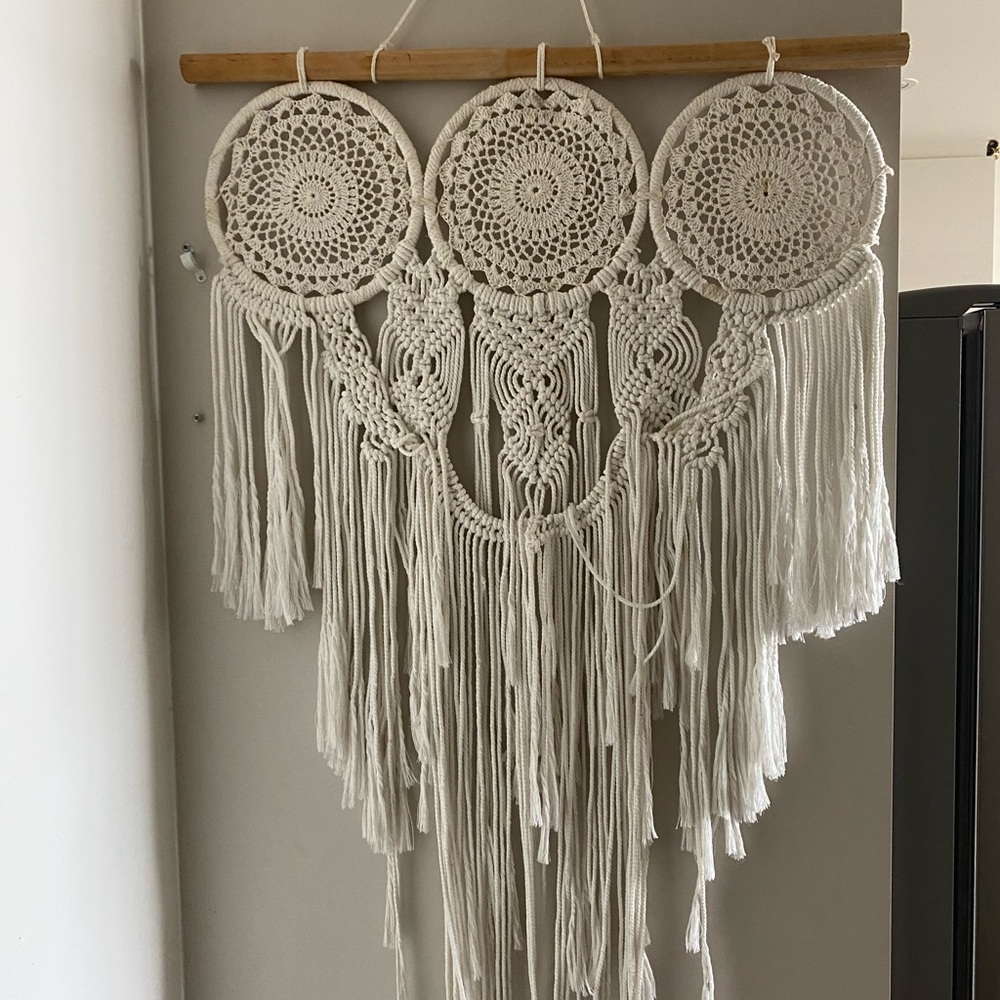 MACH & MACH Cream Tapestry Wall Decor